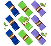 9 Pack Nappy Bin Bags Refills - 3 Blue, 3 Green, 3 Purple - Diaper Pail Refill, Scented Anti-Odor Antibacterial Multi-Layer Films Holds 1840 Nappies - Fits All Trash Bins & Most Nappy Disposal Systems