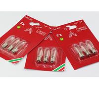 9 Pack of Konstsmide 34V, 3W, E10, MES Spare Welcome Candle Bridge Bulbs