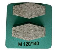 (9-Pack) Premium Diamond Grinding Discs Grinder Pads Compatible with Husqvarna PG Floor Grinders, Grinding Concrete Floor, Standard Bond, 120/140 Grit