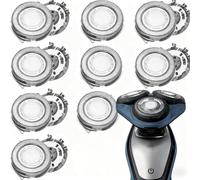 9 Pack Replacement Shaver Heads for Philips Series 1000/2000/3000 SH30 Men Electric Shaving Blades Wet Dry Stainless Steel Shaver Blades for Philips Model AT8xx/AT7xx/PT7x Razor Accessories (3PCS*3)
