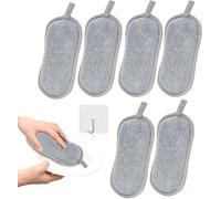 9 Pack Reusable Washing Up Sponge,cleaning sponges - Eco-Friendly, Dual-Sided Non-Scratch Sponges for Kitchen & Bathroom, and 3 HooksLong-Lasting Cleaners