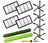 9 Pack Roomba s9 Replacement Parts Compatible for iRobot Roomba s9+ (9550) S9 (9150) Robot Vacuum Cleaner, 1 Set Rubber Brush,4 Filters,4 Side Brushes
