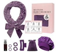 9 Pack Satin Heatless Hair Curler Set, 70"Heatless Curls Overnight Hair Curlers to Sleep In, Hair Curlers No Heat Curls Overnight Hair Curler, Heatless Curling Set for Women Long Hair