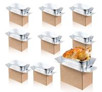 9 Pack Small Insulated Shipping Boxes, 23 x13 x 16 cm Double Insulation Carton with Aluminum Foil Liner & Thermal Bag, Reusable Styrofoam Cooler Box Container for Food Mailing Delivery Moving Packing