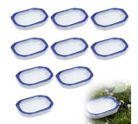 9 Pack Spider Mini Feeding Bowl Tarantula Micro Ceramic Water Dish for Spider Cricket Snail Manti Bugs Insect Tarantula Enclosure Accessories