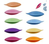 9 Pack Tatting Shuttles Plastic Colorful Lace Making Shuttle,for Hand Knitting Sewing DIY Beading Weaving Crochet Thread Craft Tool for Beginners Experienced Tatters