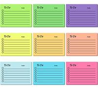 9 Pack To Do List Sticky Notes - 450 Sheets Self-Stick Notes with Line, 3x4 Inch Adhesive Memo Notepad Bulk, Home Office School Planner Reminder Supplies (Multicolor)