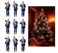 9 Pack Trump Christmas Ornaments 2024 - Donald Trump Dancing Ornament Items for Christmas Tree - 2024 Presidential Dance Ornaments Gag Gifts