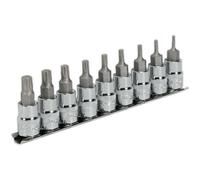 9 Pack Trx-P Vehicle Bit Set - 3/8" Square Drive Socket X 50mm Long - S2 Steel