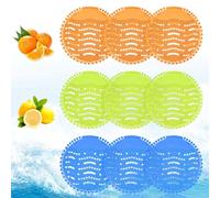 9 Pack Urinal Mats Deodorant, Urinal Screens, Long Bristle Anti-Splash Anti-Clogging Urinal Mats, Three Scents for Long-Lasting Freshness, Suitable for Cinemas, Hospitals, Shopping Malls