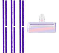 9 Pack Vacuum Brush Roll Replacement Kit, Multi Size Hypoallergenic Plush Strips (1L+2S Per Set) for Dyson/Shark/Bissell, No Tools Installation Pet Hair Cleaner Attachments (3 Sets)