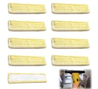 9 Pack Window Vac Cleaning Pads for Karcher Replacement Microfibre Cleaning Mop Cover Cloths Compatible with Karcher WV2 WV5 WV6 Plus Premium Accessories((ONLY for The Spray Bottle with Velcro)