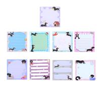 9 Pads Dachshund Sticky Notes, Dachshund Gifts 3.15 x 4 Inches Cute Cartoon Dog Self Stick Notepads Puppy Lover Gifts Colored Dog to Do List Cute Memo Pads for Home Office Supplies