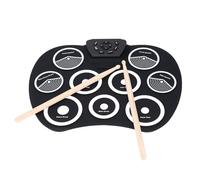 9 Pads Portable Electric Drum Set, Lightweight Electronic Drum Kit with Pedal Stand USB Cable Included
