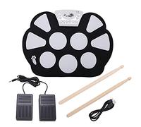9 Pads Roll Up Drum Kit Beginners Roll Up Drum Kit Roll Up Drum Kit Portable Electronic Drumsets Drum Practice Pad Kids Drums Practice Pad Musical Instruments