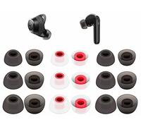 9 Pairs Ear Tips Compatible with Anker Soundcore Life A1 A2 P2 P2i P3 P3i, Replacement S/M/L 3 Size Fit in Case Silicone Gel Cover Skin for Sound core Soundcore Life Dot 2 - Gray White