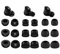 9 Pairs Ear Tips Kit Compatible with Beats Studio Buds, Silicone Double Flange and Memory Foam Tips S/M/L Replacement Noise Reduce Fit in Case Eartips for Beat Studio Buds - Black