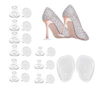 9 Pairs High Heel Protectors for Grass Heel Protectors for Stiletto Shoes with 4 Additional Foot Pads for High Heels Outdoor Wedding Event Formal Occasions (S,M,L)