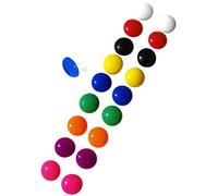 9 Pairs Multi Colors Round Button Acrylic Nylon Plastic Post Earrings Medical Hypoallergenic No Metal Studs Sensitive Ears Women, L, Acrylic Resin Silicone, No Gemstone