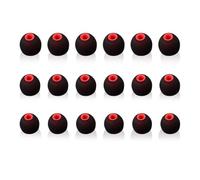 9 Pairs Silicone Ear Bud Replacement Pieces Earbuds Ear Tips Replacement Ear Bud Covers S/M/L Sizes Ear Gels Soft Earphones,Ear Bud Tips Replacement Kit (Black&Red)