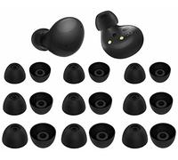 9 Pairs Silicone Galaxy Buds 2 Ear Tips Earbuds, S/M/L 3 Size Soft Rubber Flexible Eartips Buds Wing Tips Fit in Case Compatible with Samsung Galaxy Buds 2 / Galaxy Buds Plus - Black
