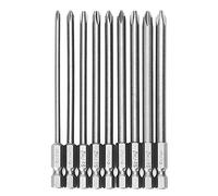 9 Pcs 1/4'' 100mm for Cross for Head PH1 PH2 Electric Screwdrive Screwdriver Bits Drill Screwdriver Bits Long Drill Set Long Double Ended Extension Sets Star Double