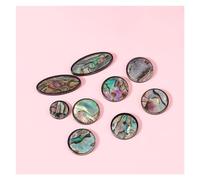 9 Pcs Abalone Shell Saxophone Key Button High-pitched Alto Tenor Sax Decoration Parts Saxophone Repair Parts