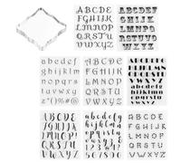 9 Pcs Alphabet Cookie Stamp Tools, Alphabet Number Cake Press Letter Biscuit Stamp Baking Cake Mould