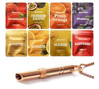 9 Pcs Anxiety Relief Breathing Resistance & Flavoured Inner Filter 8 Flavors with 1 Breathe Free Necklace for Stress Reduction for Calm and Relaxation for Adults Travel Work