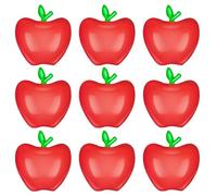 9 Pcs Back to School Balloons Red Apple Balloon Cute Red Apple Shape Balloon for the First Day of School Classroom Party Decoration Supplies