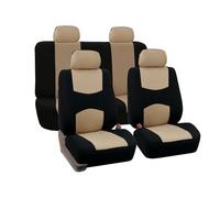9 Pcs Car Seat Covers For Dacia Jogger 2022 2023 2024 2025 2026, Seat Protectors Front Rear Seat Cover Interior Accessories,F/Black Beige