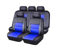 9 Pcs Car Seat Covers for Lada Niva/Nova/Priora/Samara/Samara Fun/Taiga/Toscana/Vesta, Full Front and Rear Seat Protectors Non-Slip Waterproof Breathable Interior Accessories,D/Black Blue