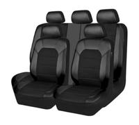 9 Pcs Car Seat Covers Full Set For L-and Rover Defender 110/130 L663 2020-2024, Leather Breathable Seat Covers Full Set Seat Protector Accessories, C/Black