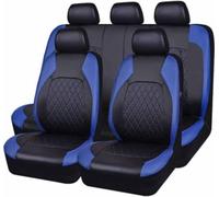 9 Pcs Car Seat Covers Full Set for Peugeot 3008 I 2009 2010 2011 2012 2013 2014 2015 2016, Leather Full Car Seat Covers NonSlip Waterproof Breathable Interior Accessories,D Blue