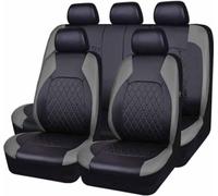 9 Pcs Car Seat Covers Full Set for Peugeot 3008 I 2009 2010 2011 2012 2013 2014 2015 2016, Leather Full Car Seat Covers NonSlip Waterproof Breathable Interior Accessories,C Grey