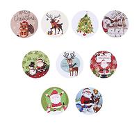 9 Pcs Christmas Hanging Pendant Cute Cartoon Merry Wooden Ornaments Set Hanging Decorations Tree Home Festival Party Supplies Christmas Wooden