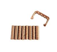 9 Pcs Clay Texture Roller Set Terrain Pattern Tools | Create detailed terrain patterns on polymer clay with eight interchangeable texture rollers.