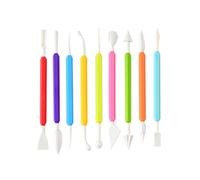 9 Pcs Clay Tools,Kids Air Dry Clay Tool Kit,Plastic Clay Sculpting Tools Set,Double Head Clay Sculpting Carving Knife Pens Kit,for DIY Pottery Clay Shaping and Detailing