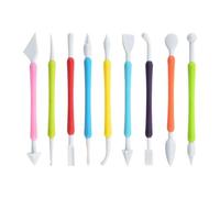 9 Pcs Clay Tools, Polymer Clay Modelling Tools, Plastic Double Head Sculpting Tool, DIY Tool, Pottery Carving Kit for Shaping and Detailing
