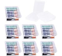 9 Pcs Clear Plastic Cell Battery Storage Case Holder Box, AA/AAA Cell Battery Storage Case, Battery Case Hard Plastic Batteries Storage Boxes for AA/AAA Batteries and Rechargeable Batteries