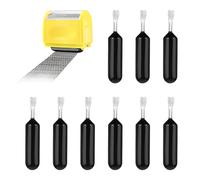 9 Pcs Confidential Roller Stamp Ink Refills, Identity Teft Protection Roller Stamp Ink Refill, Black Replacement Rolling Inks Refills ID Security Theft Protection