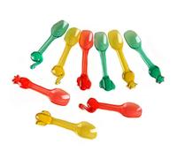 9 Pcs Dessert Spoons Plastic Spoons Ice Cream Spoons Sturdy and Reusable Portable Spoons for Party and Daily Use Great for Desserts Sampling or Appetizers The Product
