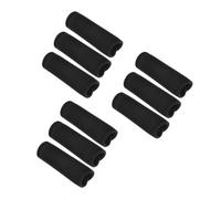 9 Pcs Detachable Pull-up Handle Grip Covers Anti-slip Barbell Cushion | Polyester Sleeve for Doorway Horizontal Bars, Black Finish, Reduces Friction and Hand Wear during Home Dumbbell Exercises