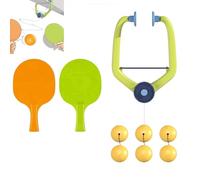9 Pcs Doorframe Ping Pong Game Set,Adjustable Hanging Table Tennis Trainer with Racket and Balls for Indoor Tennis Trainer Portable for Kids Doorway Game