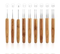 9 Pcs Dreadlock Crochet Hook Tool Set Braid Hair Dreadlocks Needle Weaving Crochet 0.5mm 1 2 3 Hooks for Hair Braiding Craft Locs Maintenance