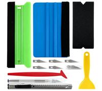 9 PCS Durable Vinyl Wrap Tools, Wallpaper Tools Kit with vinyl squeegee Cutters Edge Tucker, Car Wrapping Tools, Wallpaper Smoother for Bubble Removal, Peeling & Sticking, Vinyl Accessories