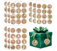 9 Pcs Easter Stickers, Bunny Rabbit Eggs Pattern Stickers, Self-Adhesive Bunny Rabbit Eggs Sticker, Round Theme Self-Adhesive Labels for Easter Party Kids Gift Cards Envelopes Decorations