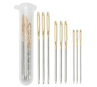 9 PCS Embroidery Needles Sewing-Needles Embroidery-Needles with Storage Case for Hand Sewing Yarn Wool Knitting Cross Stitch