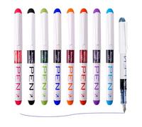 9 Pcs Fountain Pens, 9 Color Disposable Fountain Pens Set, Smooth Writing, for Sketching, Calligraphy and Doodling (Black, Blue, Red, Pink, Orange, Grass Green, Purple, Light Blue, Dark Blue)