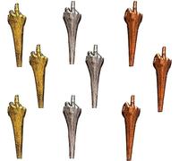 9 Pcs Funny Cribbage Pegs, Middle Finger Cribbage Board Pegs Unique 3 Colors Funny Finger Gesture Cribbage Pegs, Cribbage Boards Unique Resin Cribbage Pegs Set for Cribbage Board Game (Middle Finger)